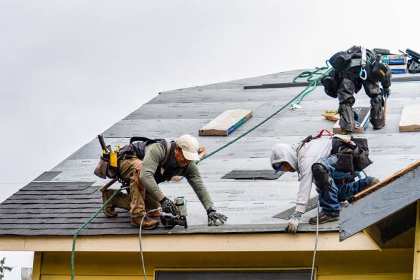 Professional Storm Damage Roof Repair technician working in Endicott, NY